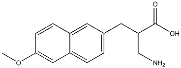 3-amino-2-[(6-methoxynaphthalen-2-yl)methyl]propanoic acid Structure