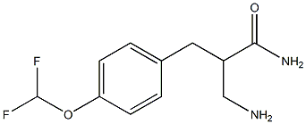 3-amino-2-{[4-(difluoromethoxy)phenyl]methyl}propanamide 구조식 이미지