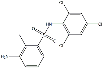 3-amino-2-methyl-N-(2,4,6-trichlorophenyl)benzene-1-sulfonamide Structure