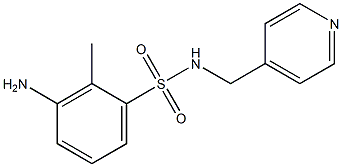 3-amino-2-methyl-N-(pyridin-4-ylmethyl)benzene-1-sulfonamide Structure