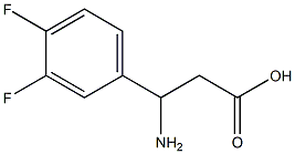 3-amino-3-(3,4-difluorophenyl)propanoic acid 구조식 이미지