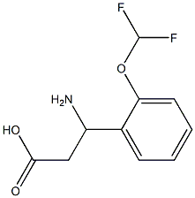 3-amino-3-[2-(difluoromethoxy)phenyl]propanoic acid Structure