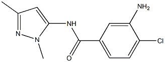 3-amino-4-chloro-N-(1,3-dimethyl-1H-pyrazol-5-yl)benzamide 구조식 이미지