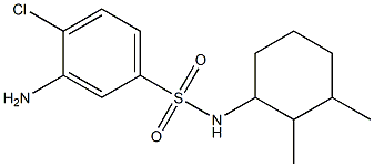 3-amino-4-chloro-N-(2,3-dimethylcyclohexyl)benzene-1-sulfonamide 구조식 이미지