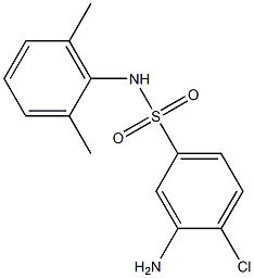 3-amino-4-chloro-N-(2,6-dimethylphenyl)benzene-1-sulfonamide Structure