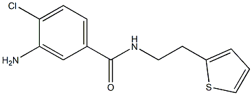 3-amino-4-chloro-N-(2-thien-2-ylethyl)benzamide 구조식 이미지