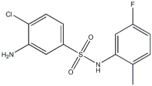 3-amino-4-chloro-N-(5-fluoro-2-methylphenyl)benzene-1-sulfonamide 구조식 이미지