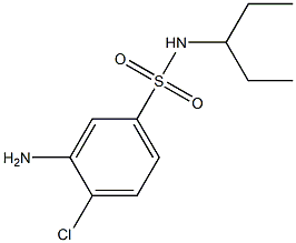 3-amino-4-chloro-N-(pentan-3-yl)benzene-1-sulfonamide 구조식 이미지