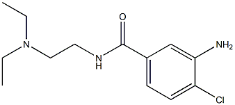 3-amino-4-chloro-N-[2-(diethylamino)ethyl]benzamide 구조식 이미지