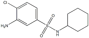 3-amino-4-chloro-N-cyclohexylbenzene-1-sulfonamide Structure