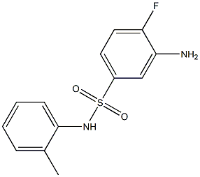 3-amino-4-fluoro-N-(2-methylphenyl)benzene-1-sulfonamide Structure