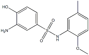 3-amino-4-hydroxy-N-(2-methoxy-5-methylphenyl)benzene-1-sulfonamide Structure