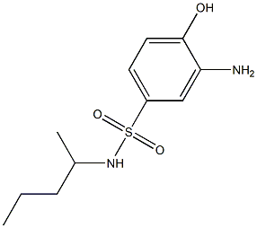 3-amino-4-hydroxy-N-(pentan-2-yl)benzene-1-sulfonamide Structure