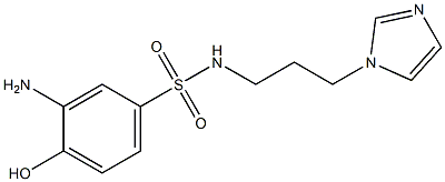 3-amino-4-hydroxy-N-[3-(1H-imidazol-1-yl)propyl]benzene-1-sulfonamide Structure