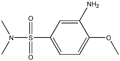 3-amino-4-methoxy-N,N-dimethylbenzene-1-sulfonamide Structure