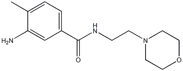 3-amino-4-methyl-N-(2-morpholin-4-ylethyl)benzamide 구조식 이미지
