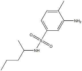 3-amino-4-methyl-N-(pentan-2-yl)benzene-1-sulfonamide Structure