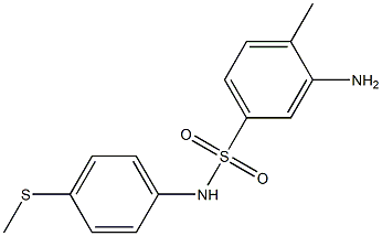 3-amino-4-methyl-N-[4-(methylsulfanyl)phenyl]benzene-1-sulfonamide 구조식 이미지