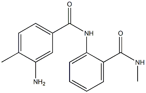 3-amino-4-methyl-N-{2-[(methylamino)carbonyl]phenyl}benzamide 구조식 이미지