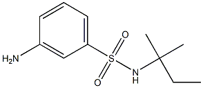 3-amino-N-(1,1-dimethylpropyl)benzenesulfonamide 구조식 이미지