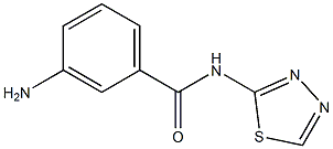 3-amino-N-(1,3,4-thiadiazol-2-yl)benzamide 구조식 이미지