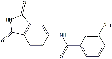 3-amino-N-(1,3-dioxo-2,3-dihydro-1H-isoindol-5-yl)benzamide Structure