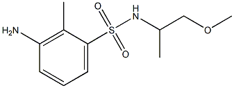 3-amino-N-(1-methoxypropan-2-yl)-2-methylbenzene-1-sulfonamide 구조식 이미지