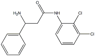 3-amino-N-(2,3-dichlorophenyl)-3-phenylpropanamide Structure