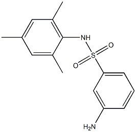 3-amino-N-(2,4,6-trimethylphenyl)benzene-1-sulfonamide 구조식 이미지