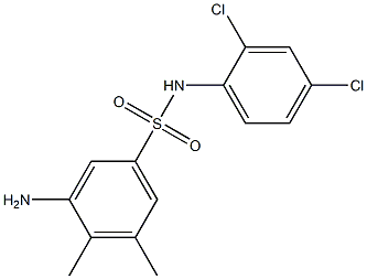 3-amino-N-(2,4-dichlorophenyl)-4,5-dimethylbenzene-1-sulfonamide 구조식 이미지