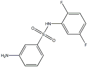 3-amino-N-(2,5-difluorophenyl)benzene-1-sulfonamide 구조식 이미지