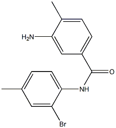 3-amino-N-(2-bromo-4-methylphenyl)-4-methylbenzamide 구조식 이미지