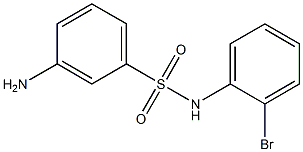 3-amino-N-(2-bromophenyl)benzenesulfonamide 구조식 이미지