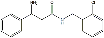 3-amino-N-(2-chlorobenzyl)-3-phenylpropanamide 구조식 이미지