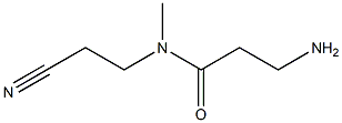 3-amino-N-(2-cyanoethyl)-N-methylpropanamide Structure