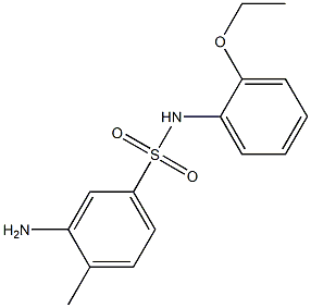 3-amino-N-(2-ethoxyphenyl)-4-methylbenzene-1-sulfonamide 구조식 이미지