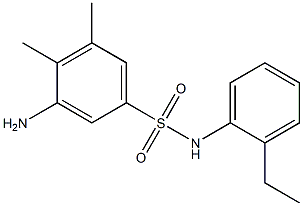 3-amino-N-(2-ethylphenyl)-4,5-dimethylbenzene-1-sulfonamide 구조식 이미지