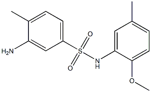 3-amino-N-(2-methoxy-5-methylphenyl)-4-methylbenzene-1-sulfonamide 구조식 이미지