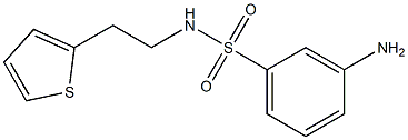 3-amino-N-(2-thien-2-ylethyl)benzenesulfonamide 구조식 이미지
