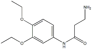 3-amino-N-(3,4-diethoxyphenyl)propanamide 구조식 이미지