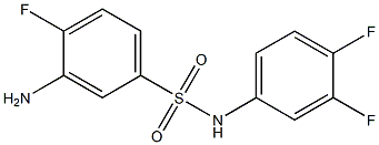3-amino-N-(3,4-difluorophenyl)-4-fluorobenzene-1-sulfonamide Structure