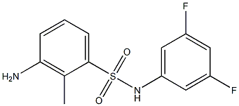 3-amino-N-(3,5-difluorophenyl)-2-methylbenzene-1-sulfonamide Structure