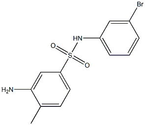 3-amino-N-(3-bromophenyl)-4-methylbenzene-1-sulfonamide 구조식 이미지
