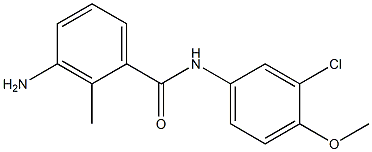 3-amino-N-(3-chloro-4-methoxyphenyl)-2-methylbenzamide 구조식 이미지