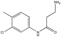 3-amino-N-(3-chloro-4-methylphenyl)propanamide 구조식 이미지