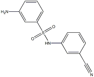 3-amino-N-(3-cyanophenyl)benzenesulfonamide Structure