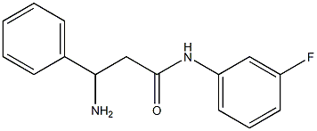 3-amino-N-(3-fluorophenyl)-3-phenylpropanamide 구조식 이미지