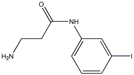 3-amino-N-(3-iodophenyl)propanamide 구조식 이미지