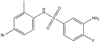 3-amino-N-(4-bromo-2-methylphenyl)-4-fluorobenzene-1-sulfonamide 구조식 이미지