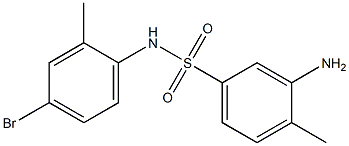 3-amino-N-(4-bromo-2-methylphenyl)-4-methylbenzene-1-sulfonamide Structure